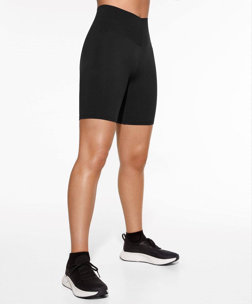 Oysho Light Touch 25cm Cycle Rövid Leggings Fekete | BGLPYD-527