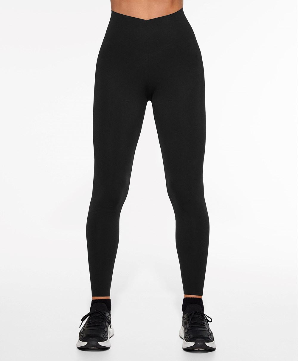 Oysho Light Touch 65cm Ankle-length Leggings Fekete | ORLTQG-714