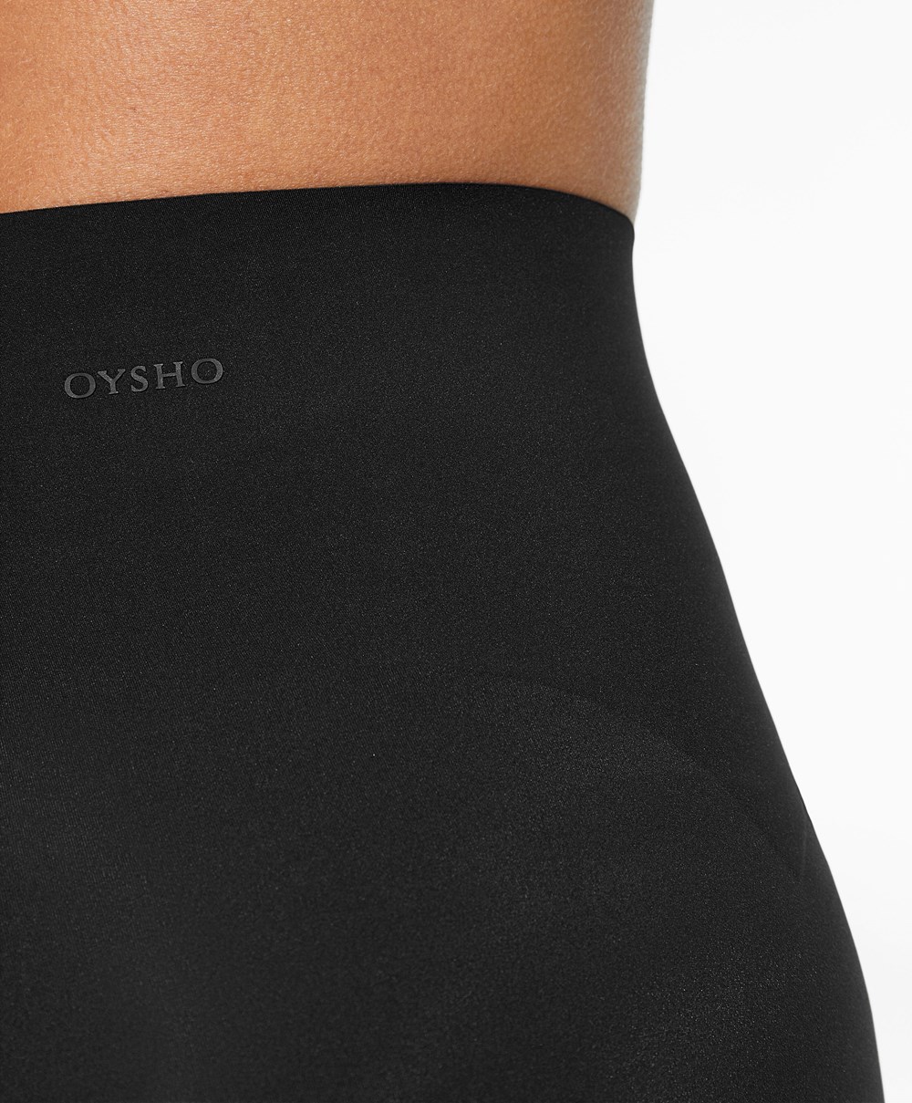 Oysho Light Touch 65cm Ankle-length Leggings Fekete | TRSQCF-973