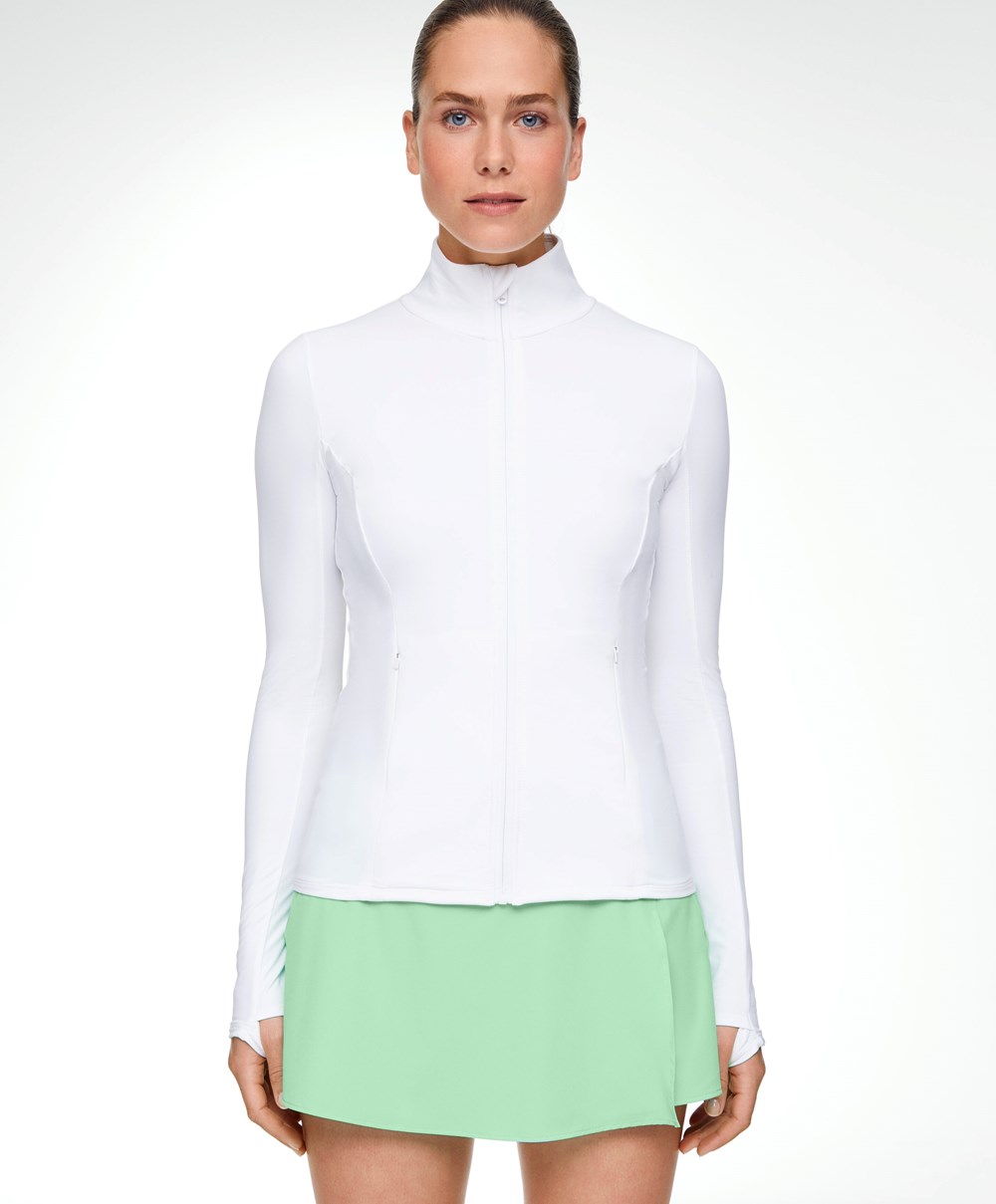 Oysho Light Warm Futó Jacket Fehér | DRXTGC-706