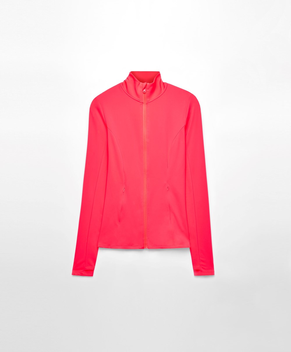 Oysho Light Warm Futó Jacket Rózsaszín | LSBANZ-736