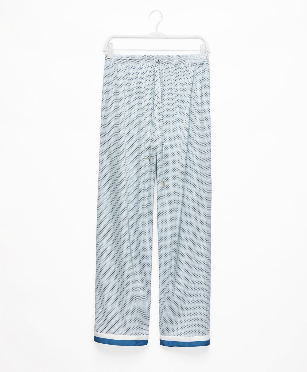 Oysho Long Satin Trousers 3-043 | WUVXBM-364