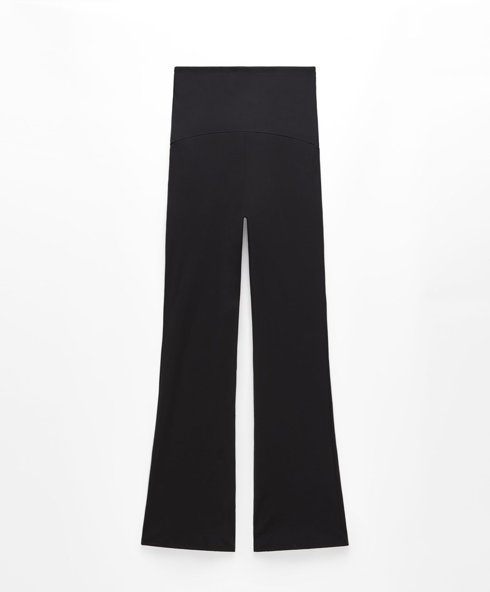 Oysho Maternity Kényelem Flare Trousers Fekete | EFDUBW-482