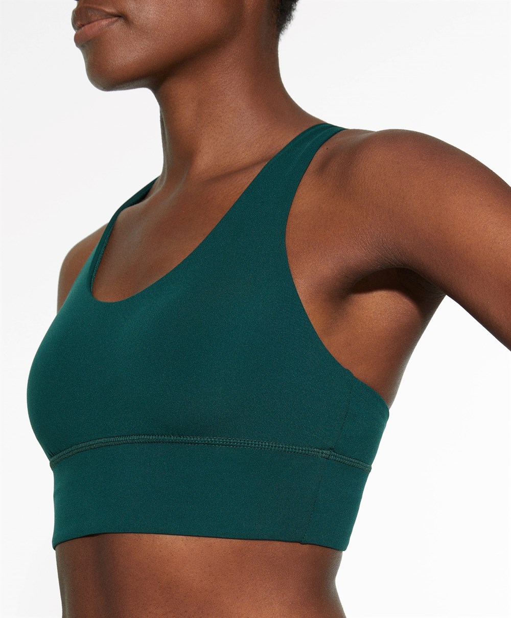 Oysho Medium-support Sports Bra With Cups Bottle | APRIZQ-384