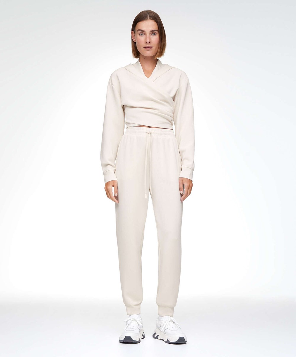 Oysho Modal Jogger Total Look Stone | UBPKCV-547