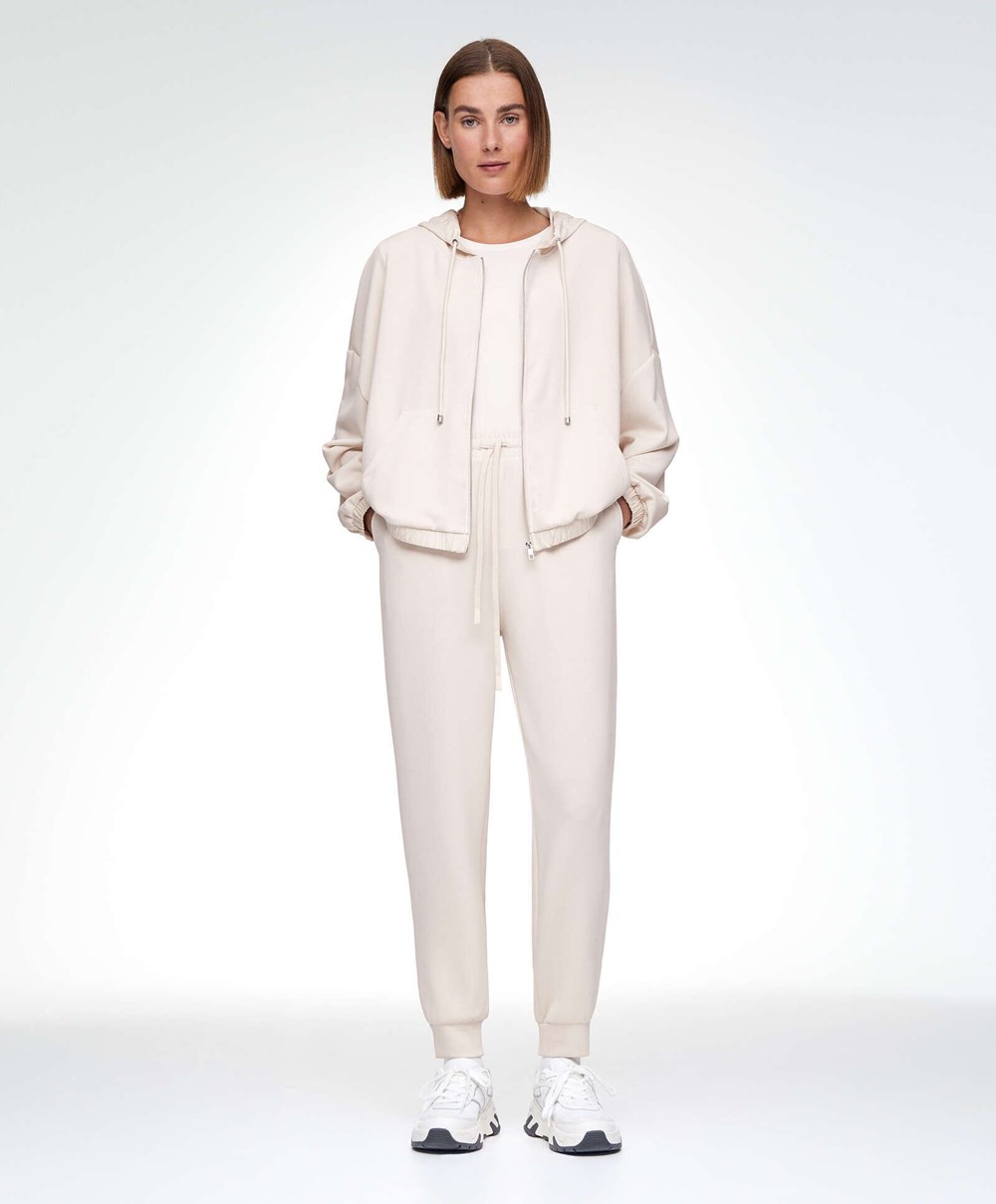 Oysho Modal Jogger Total Look Stone | WBLQAX-479