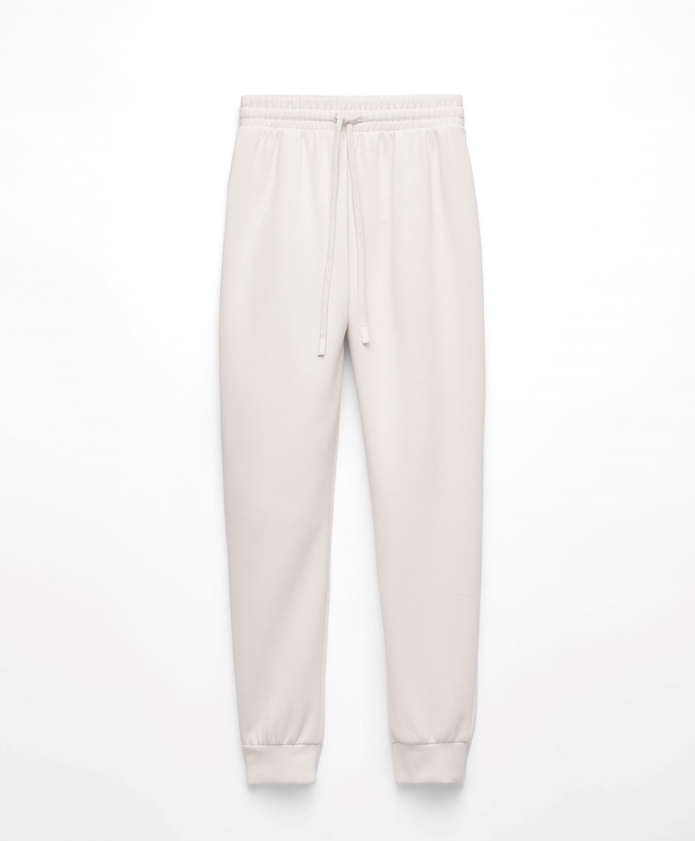 Oysho Modal Joggers Stone | EPTNWZ-752