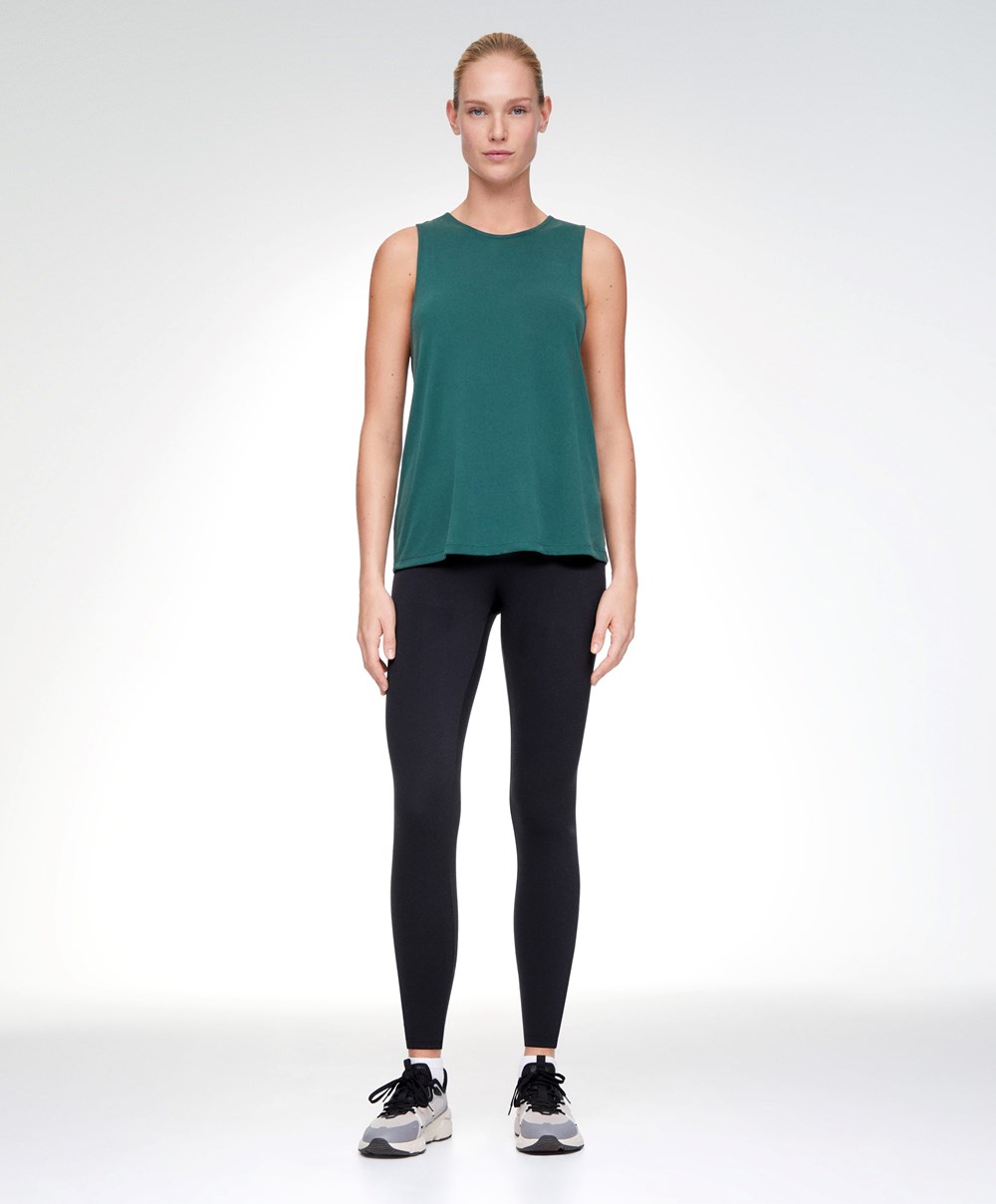 Oysho Modal Open Back Ujjatlan T-shirt Bottle | DAUPSO-764