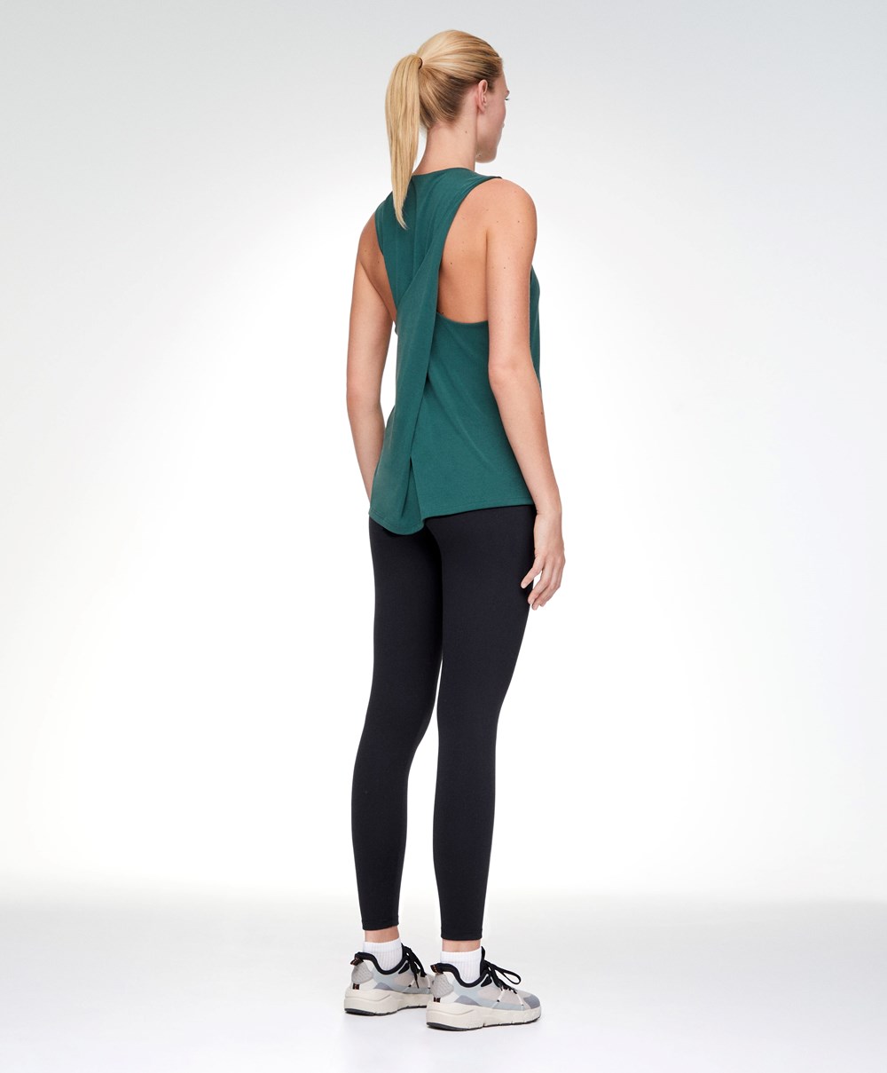 Oysho Modal Open Back Ujjatlan T-shirt Bottle | DAUPSO-764