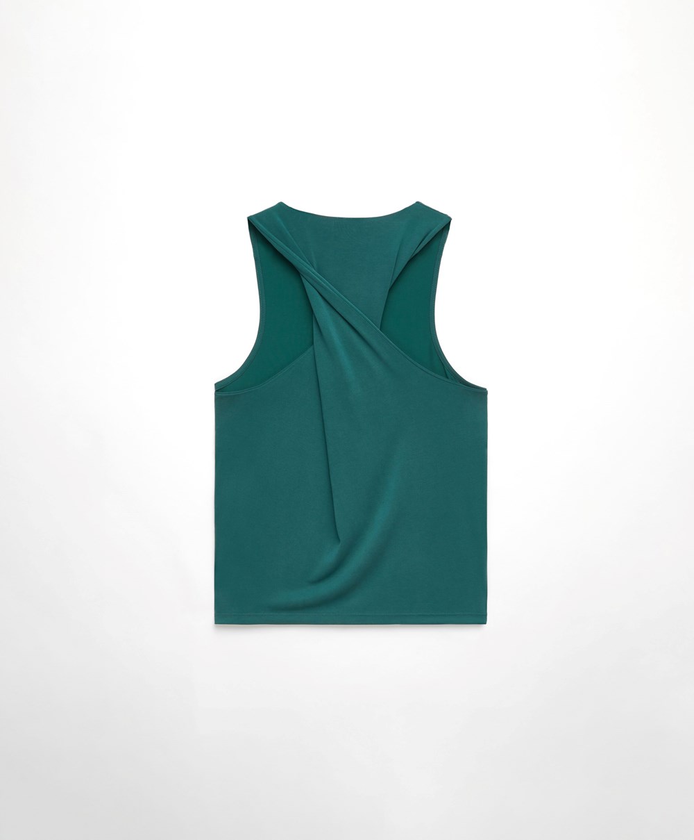 Oysho Modal Open Back Ujjatlan T-shirt Bottle | DAUPSO-764