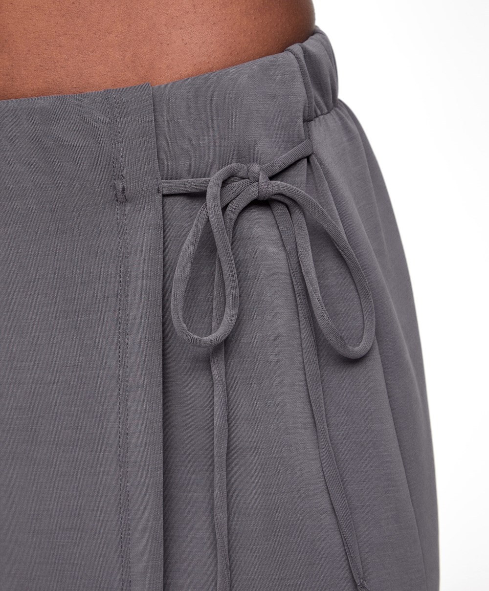 Oysho Modal Skort Purple-grey | LSIVFE-723