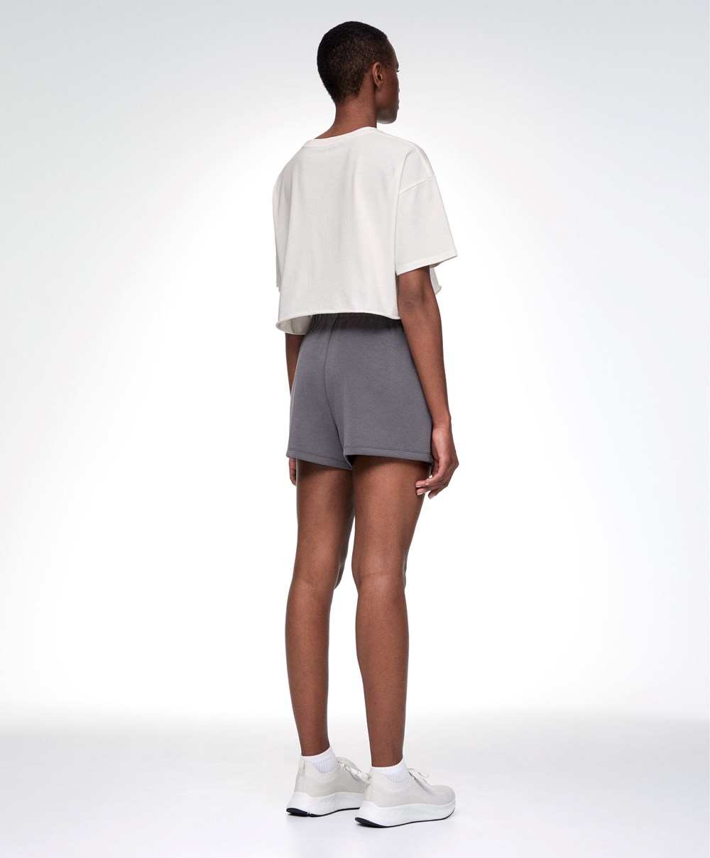 Oysho Modal Skort Purple-grey | LSIVFE-723