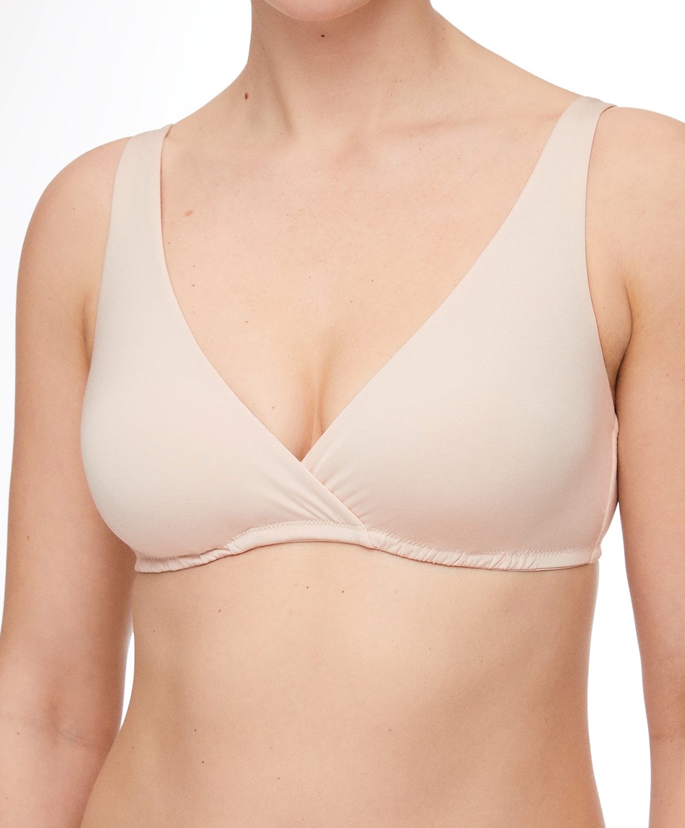 Oysho Modal Triangle Nursing Bra Almond | XULHSY-903