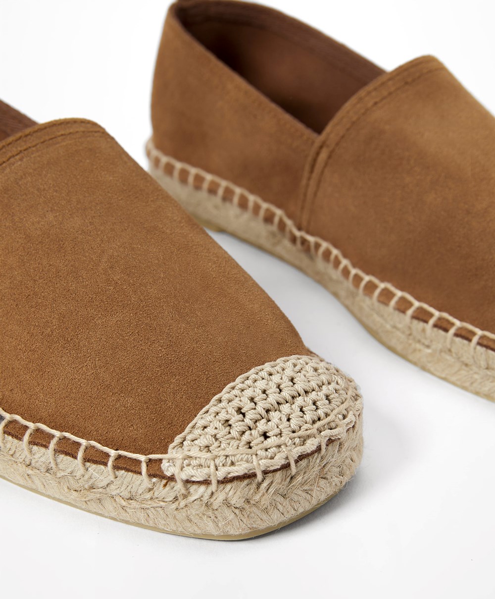 Oysho Natural Bőr Espadrilles Barna | LASDWR-256