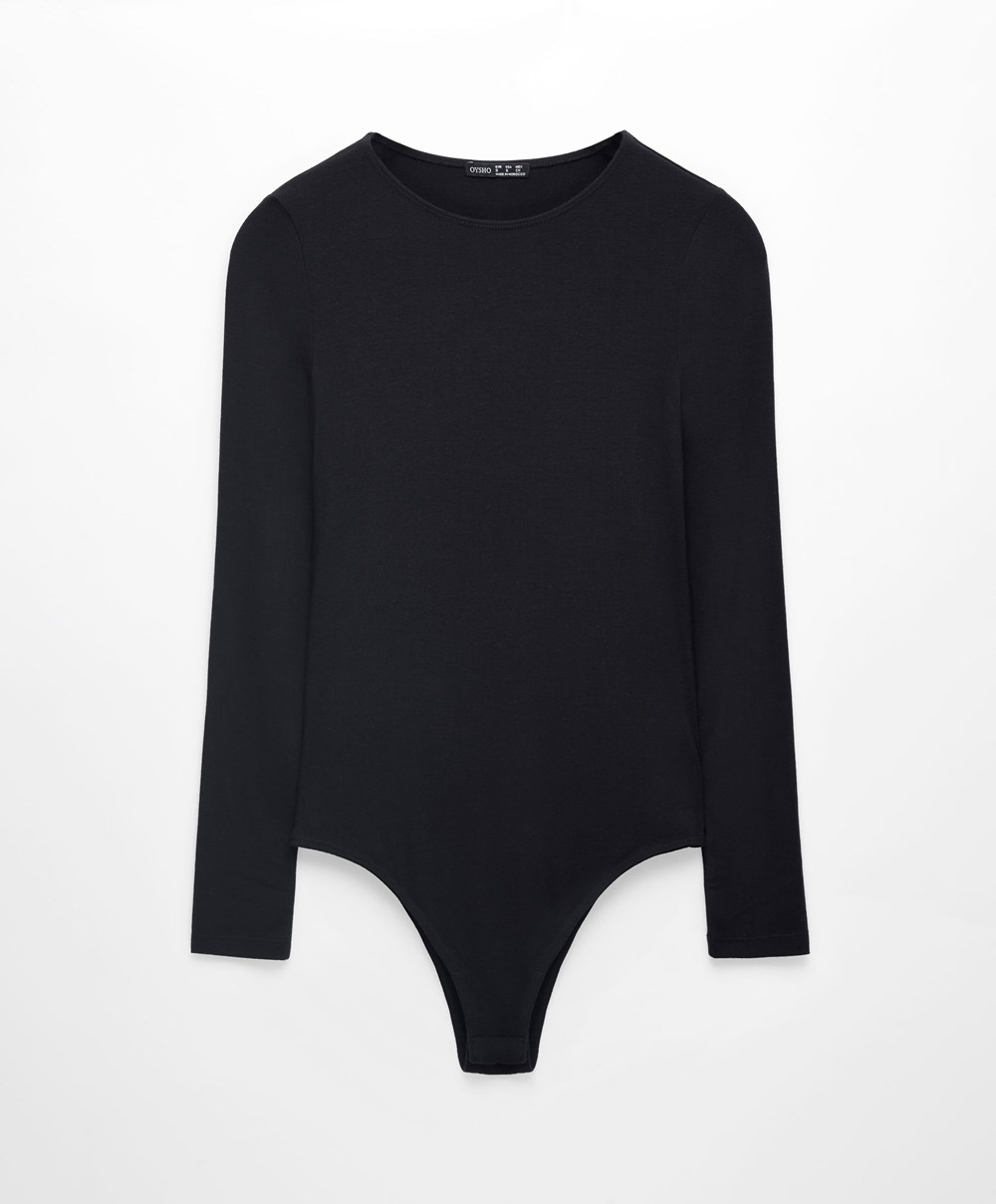 Oysho Outlast® Thermal Body Fekete | IXZPLU-613