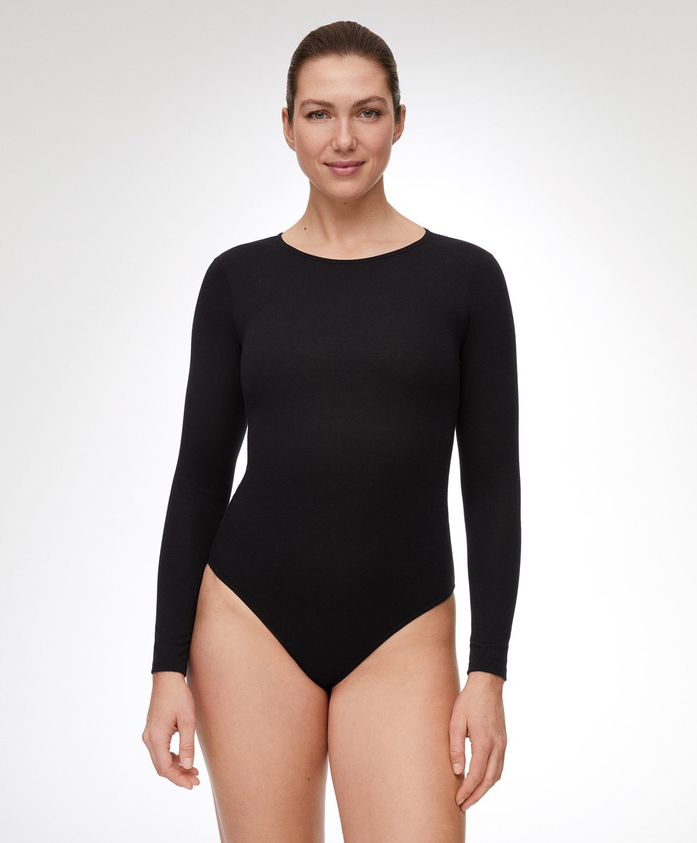 Oysho Outlast® Thermal Body Fekete | IXZPLU-613