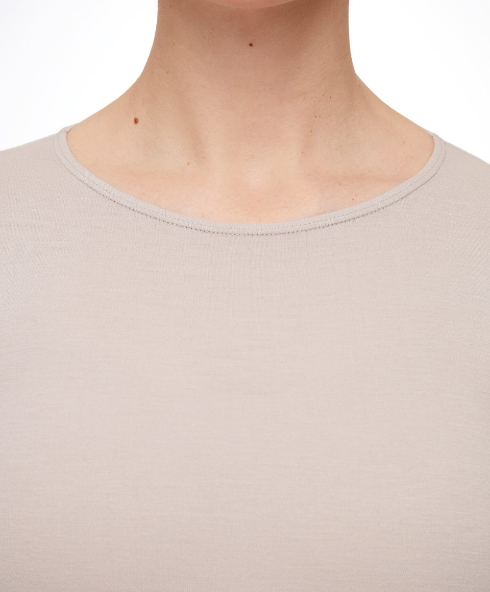 Oysho Outlast® Thermal Body Pale Taupe | XCVHNJ-459