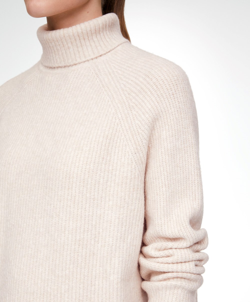 Oysho Oversized Turtleneck Pulóver Világos | MZJWQV-091