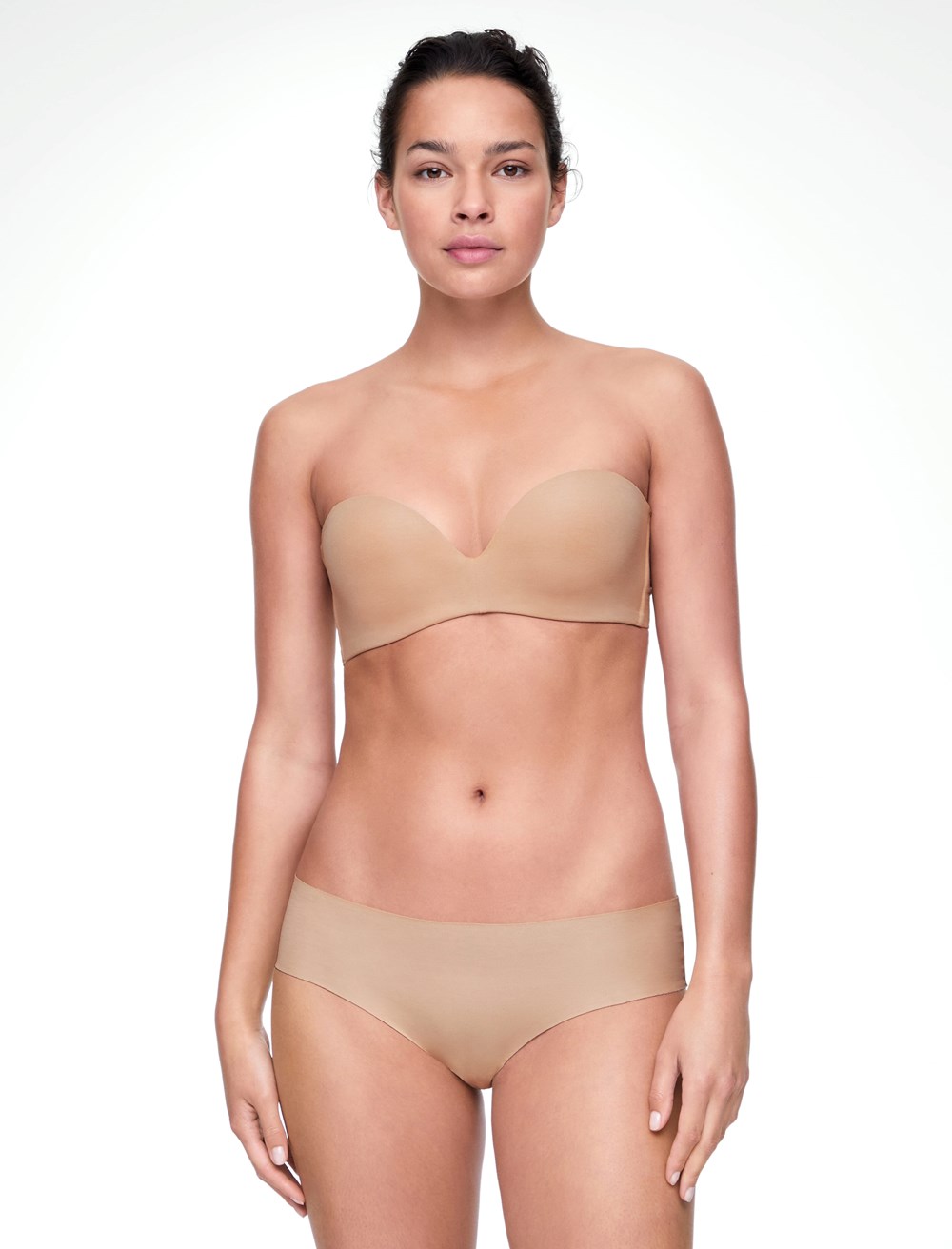 Oysho Pamut Bra With Removable Straps Bézs | DSQXBE-256