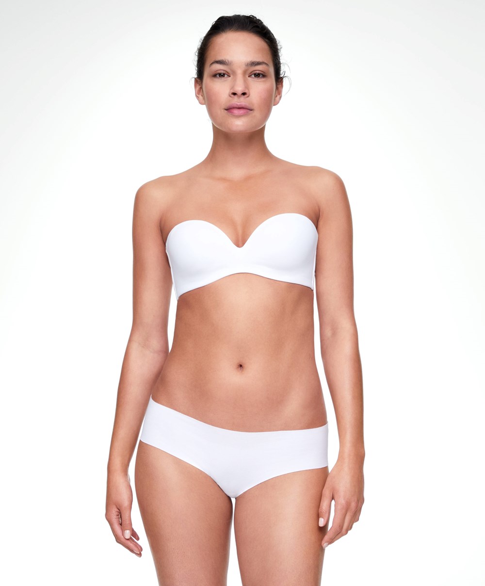 Oysho Pamut Bra With Removable Straps Fehér | EBTDHM-836