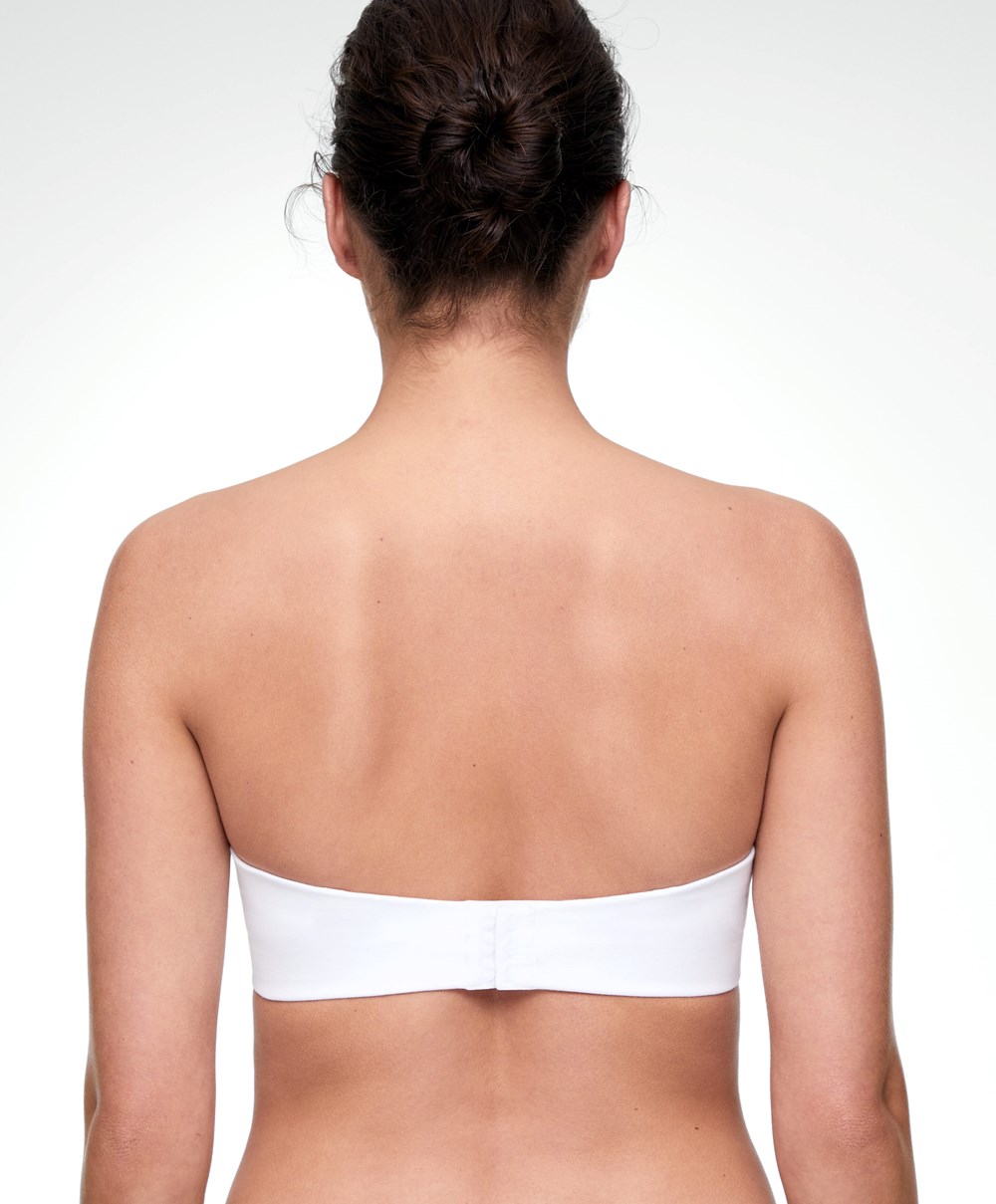 Oysho Pamut Bra With Removable Straps Fehér | EBTDHM-836