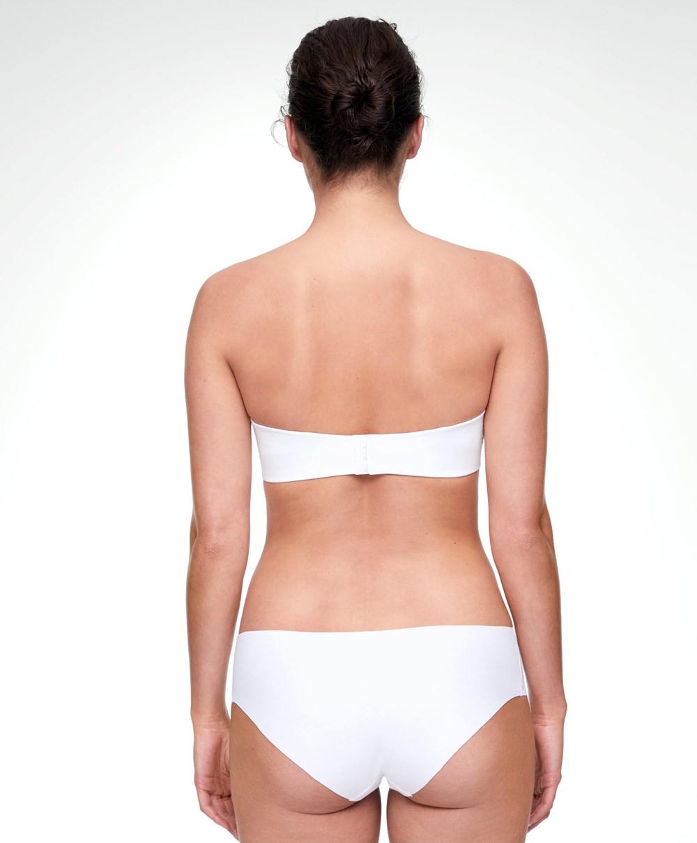 Oysho Pamut Bra With Removable Straps Fehér | EBTDHM-836