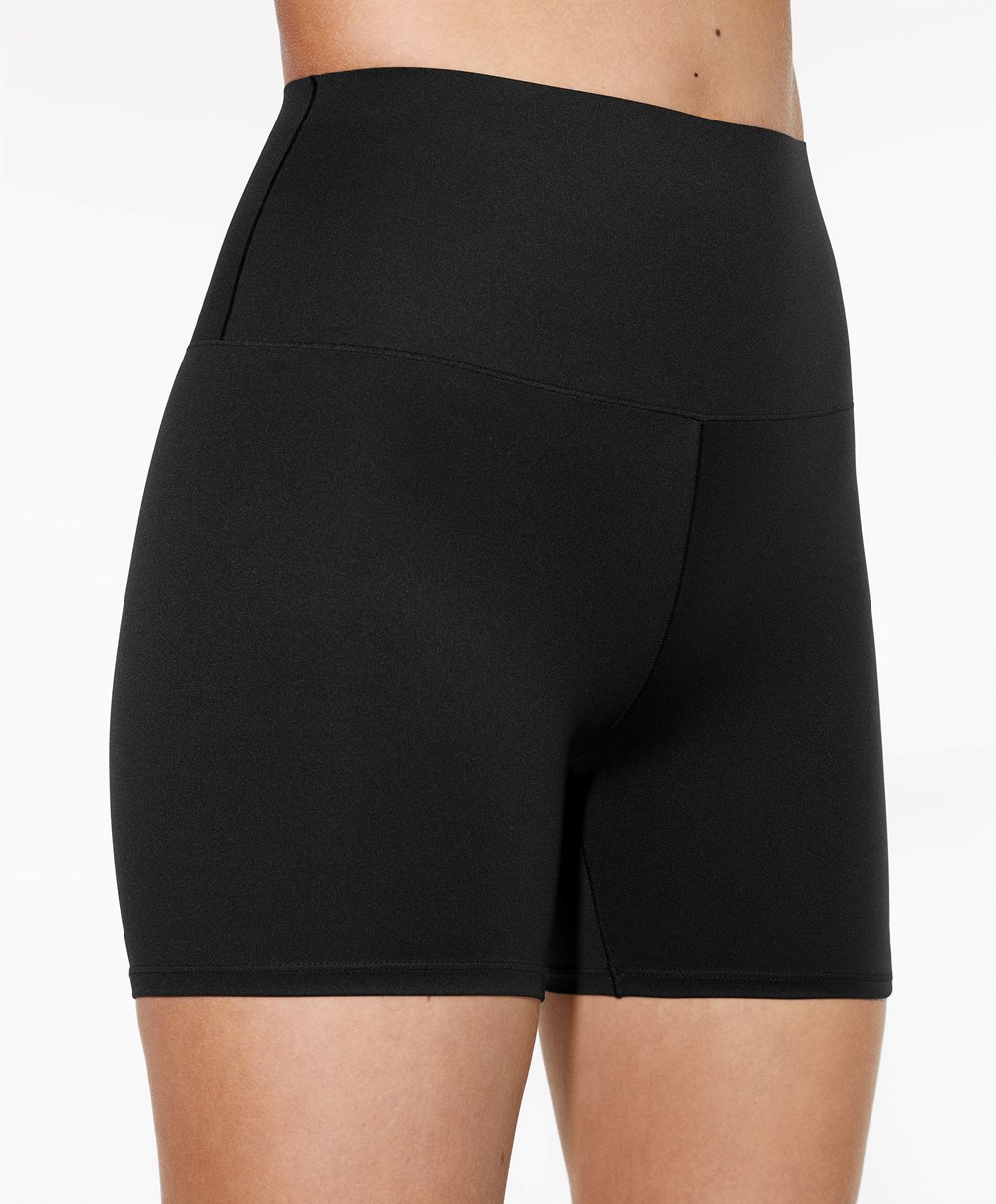 Oysho Perfect-adapt High-rise 10cm Hot Pant Fekete | KQCYBF-693