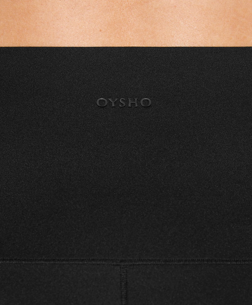 Oysho Perfect-adapt High-rise 10cm Hot Pant Fekete | KQCYBF-693