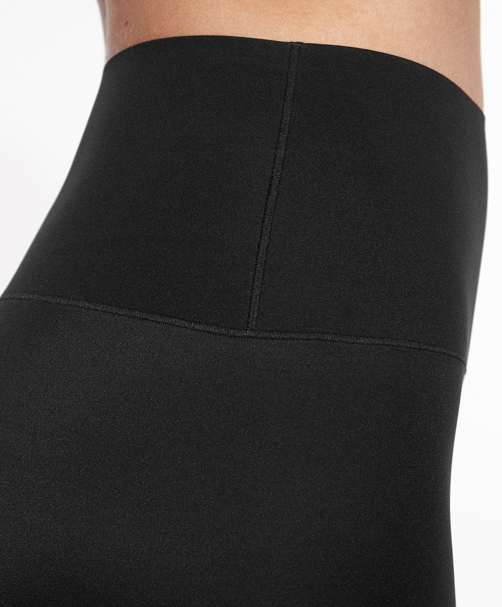 Oysho Perfect-adapt High-rise 20cm Cycle Shorts Fekete | JHZMAD-695