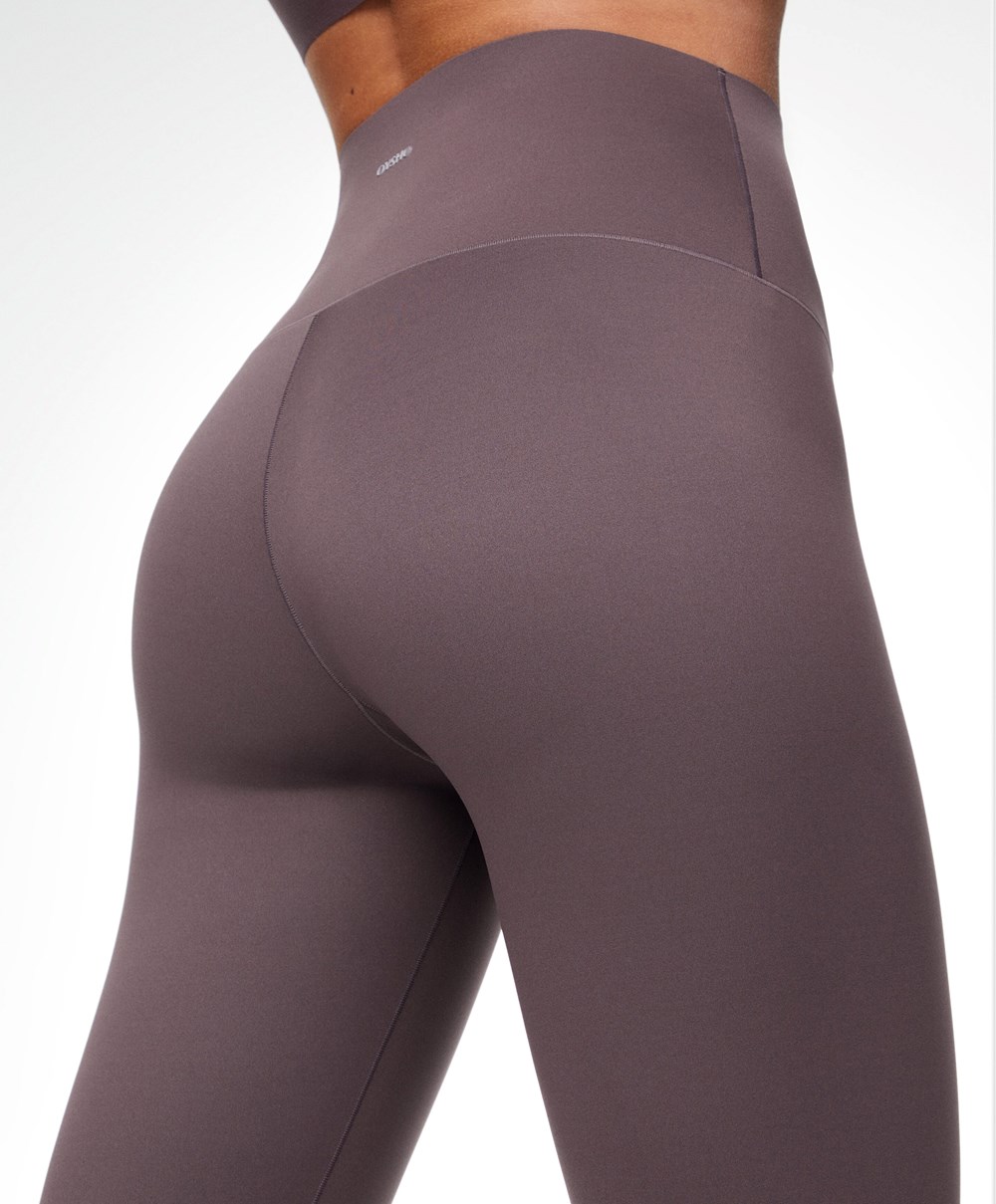 Oysho Perfect-adapt High-rise 65cm Ankle-length Leggings Grey-purple | PTVJOE-647