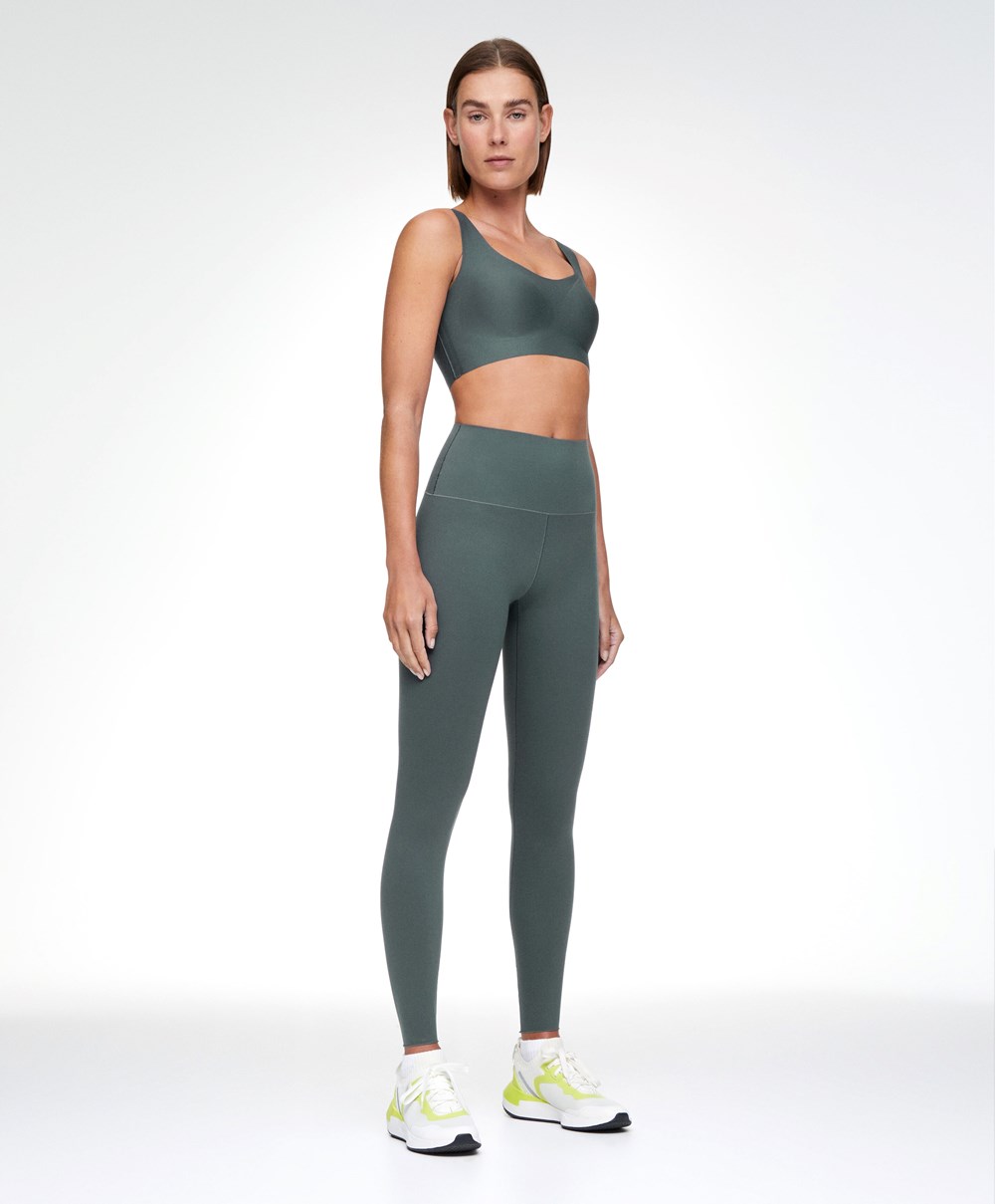 Oysho Perfect-adapt High-rise 65cm Ankle-length Leggings Mid Ocean | YTPRNC-315