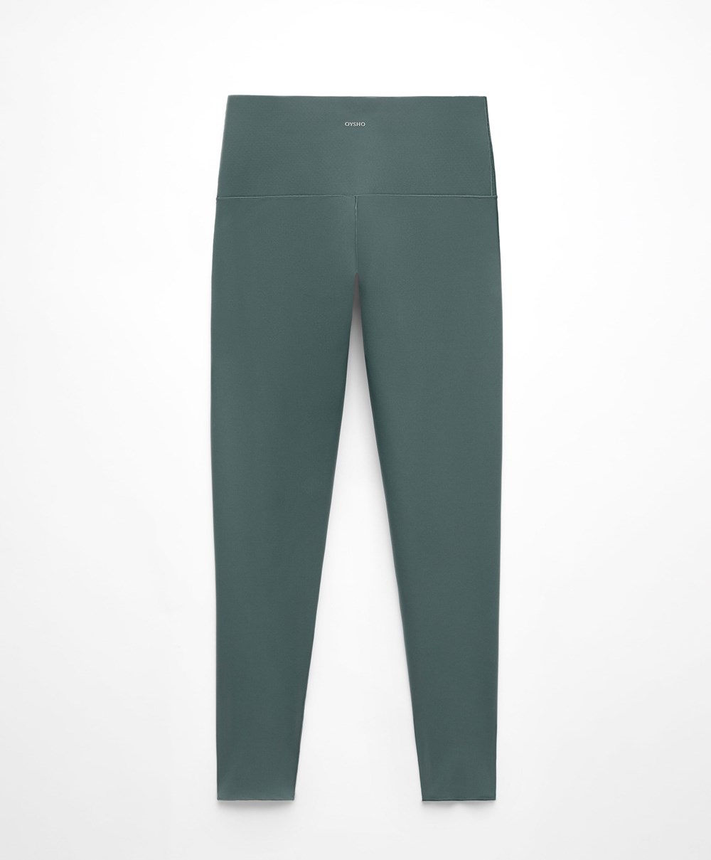 Oysho Perfect-adapt High-rise 65cm Ankle-length Leggings Mid Ocean | YTPRNC-315