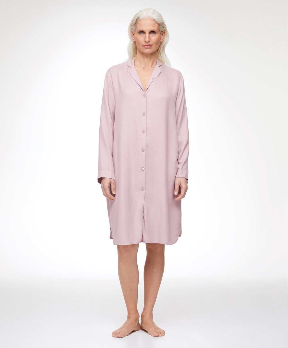 Oysho Piping Nightshirt Rózsaszín | DREYVK-927