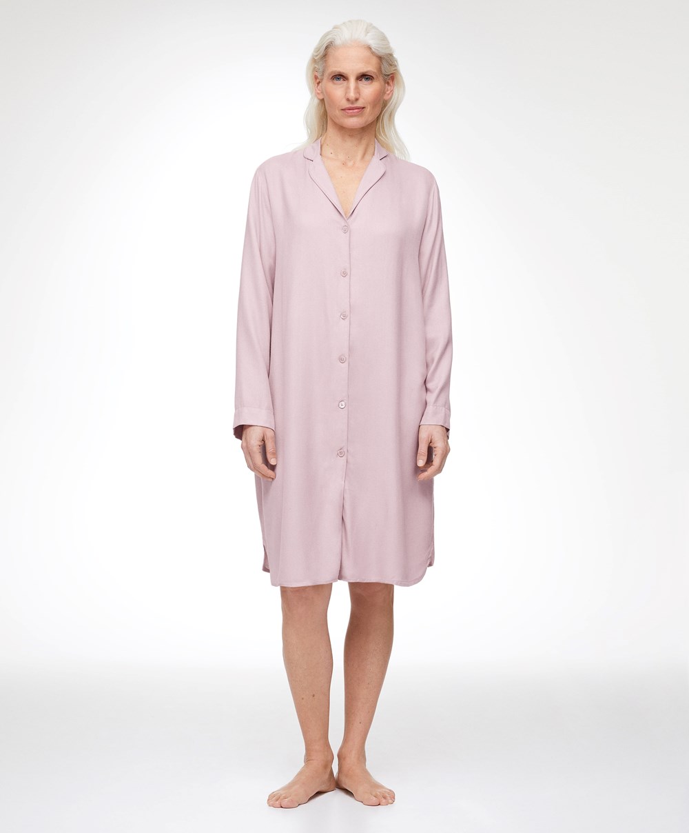 Oysho Piping Nightshirt Rózsaszín | SIOHZC-371