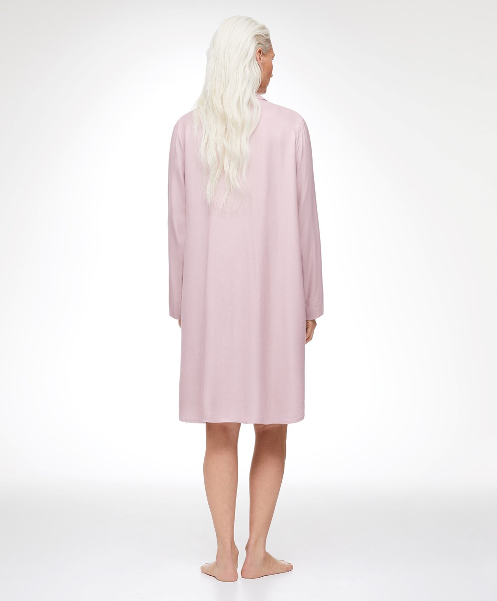 Oysho Piping Nightshirt Rózsaszín | SIOHZC-371