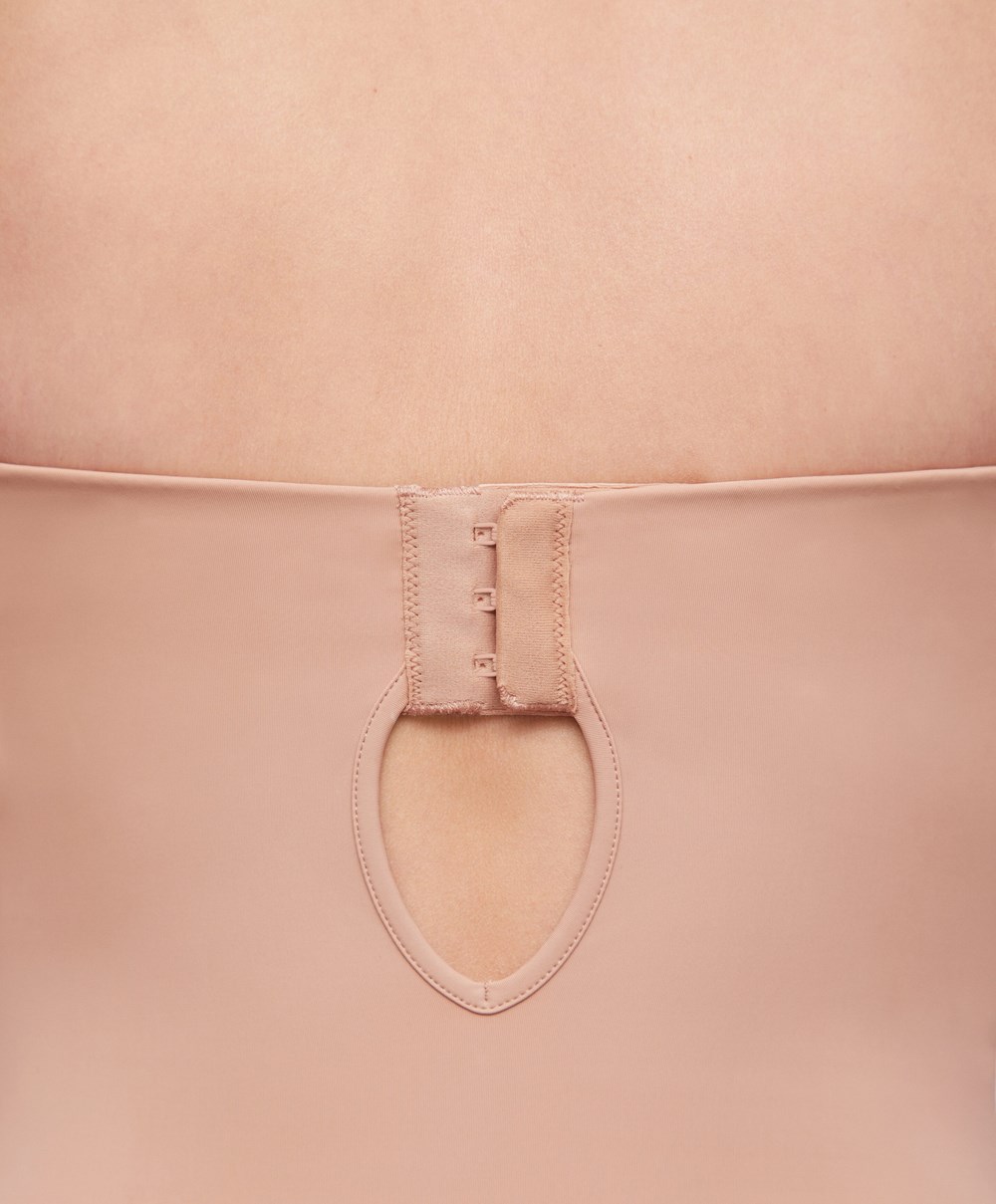 Oysho Polyamide Body With Removable Straps Bézs | ZHBWRE-098