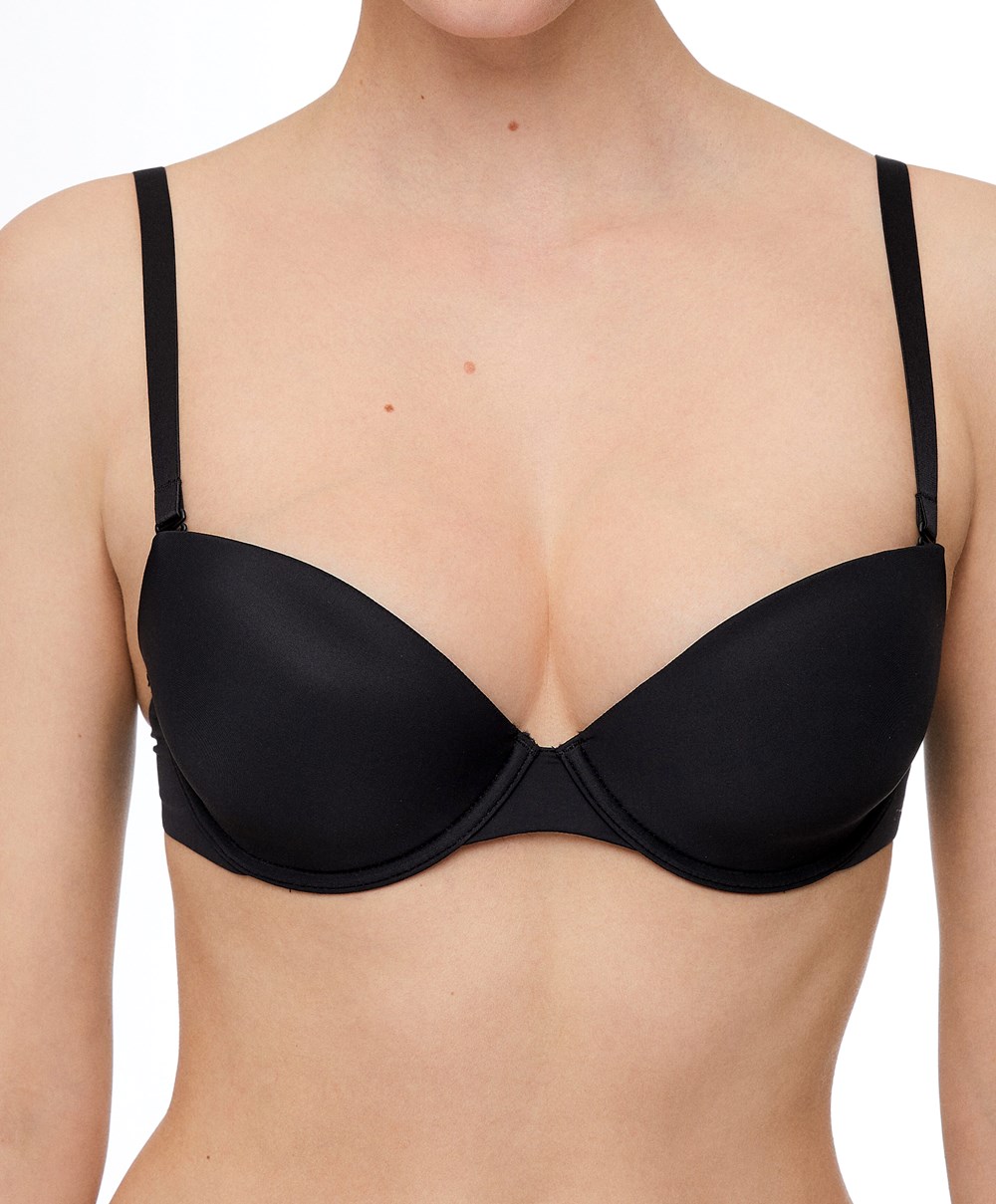 Oysho Polyamide Multiway Classic Bra Fekete | UKJGCF-621