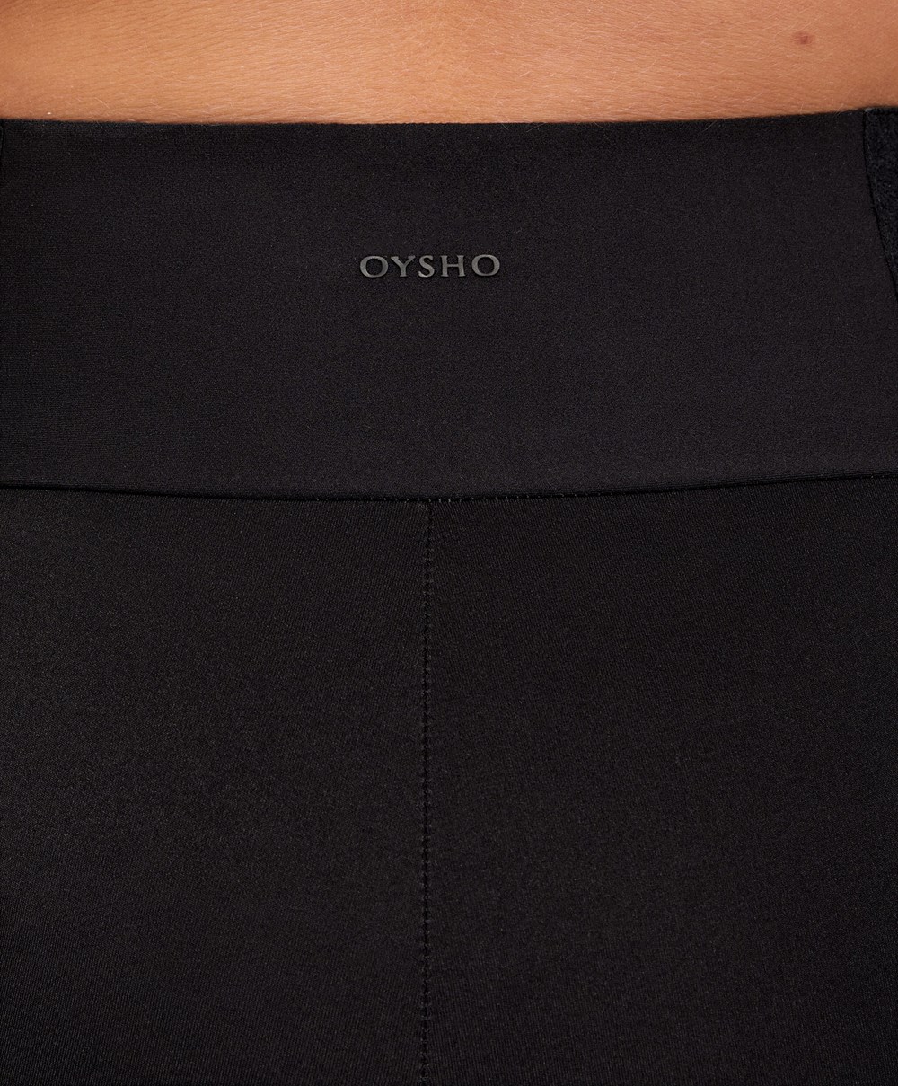 Oysho Post-partum 65cm Compressive Leggings Fekete | SQRLTW-368