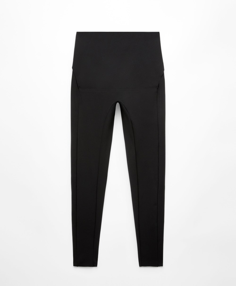 Oysho Post-partum 65cm Compressive Leggings Fekete | SQRLTW-368