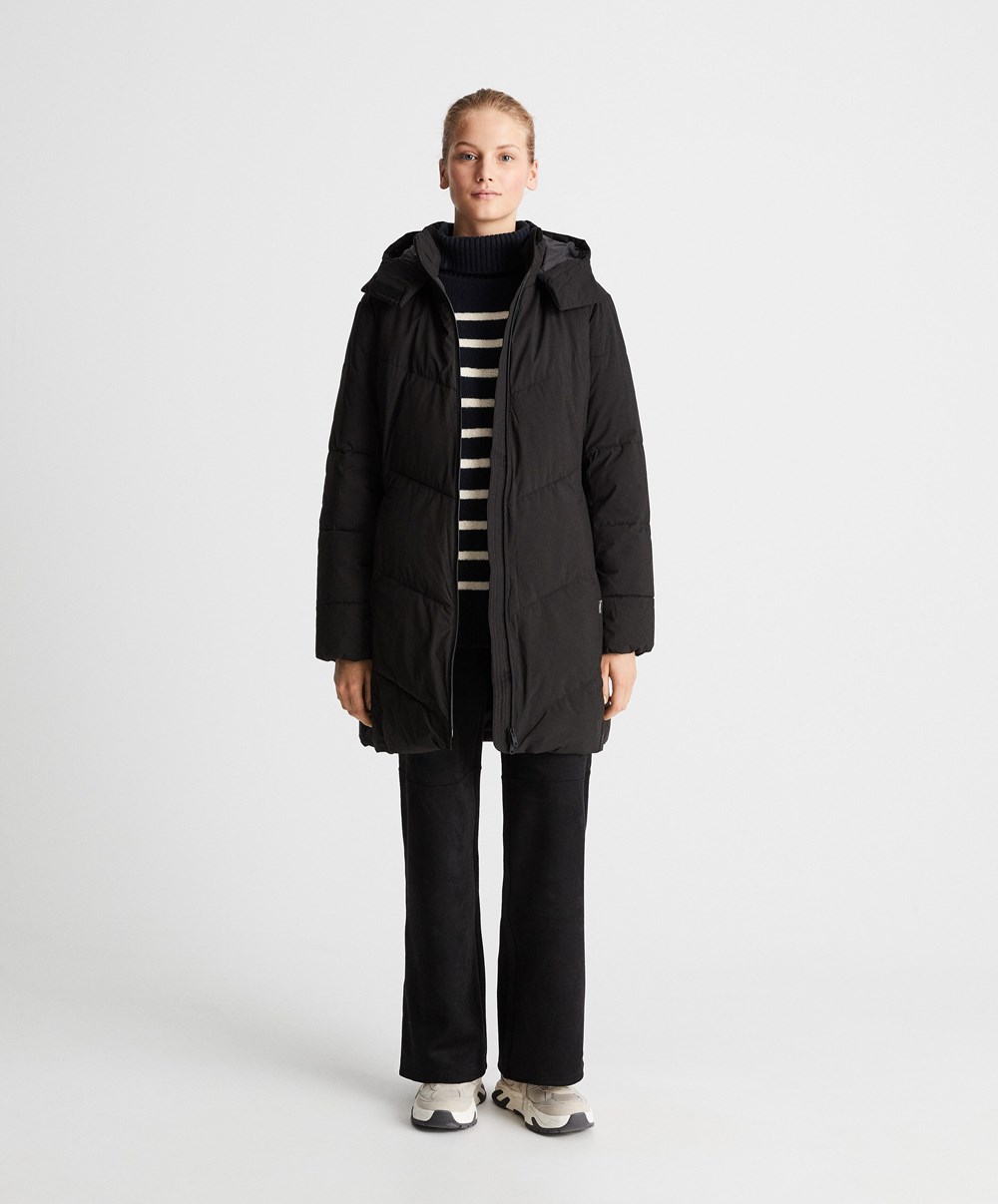 Oysho Primaloft® Coat Fekete | XDWULY-825