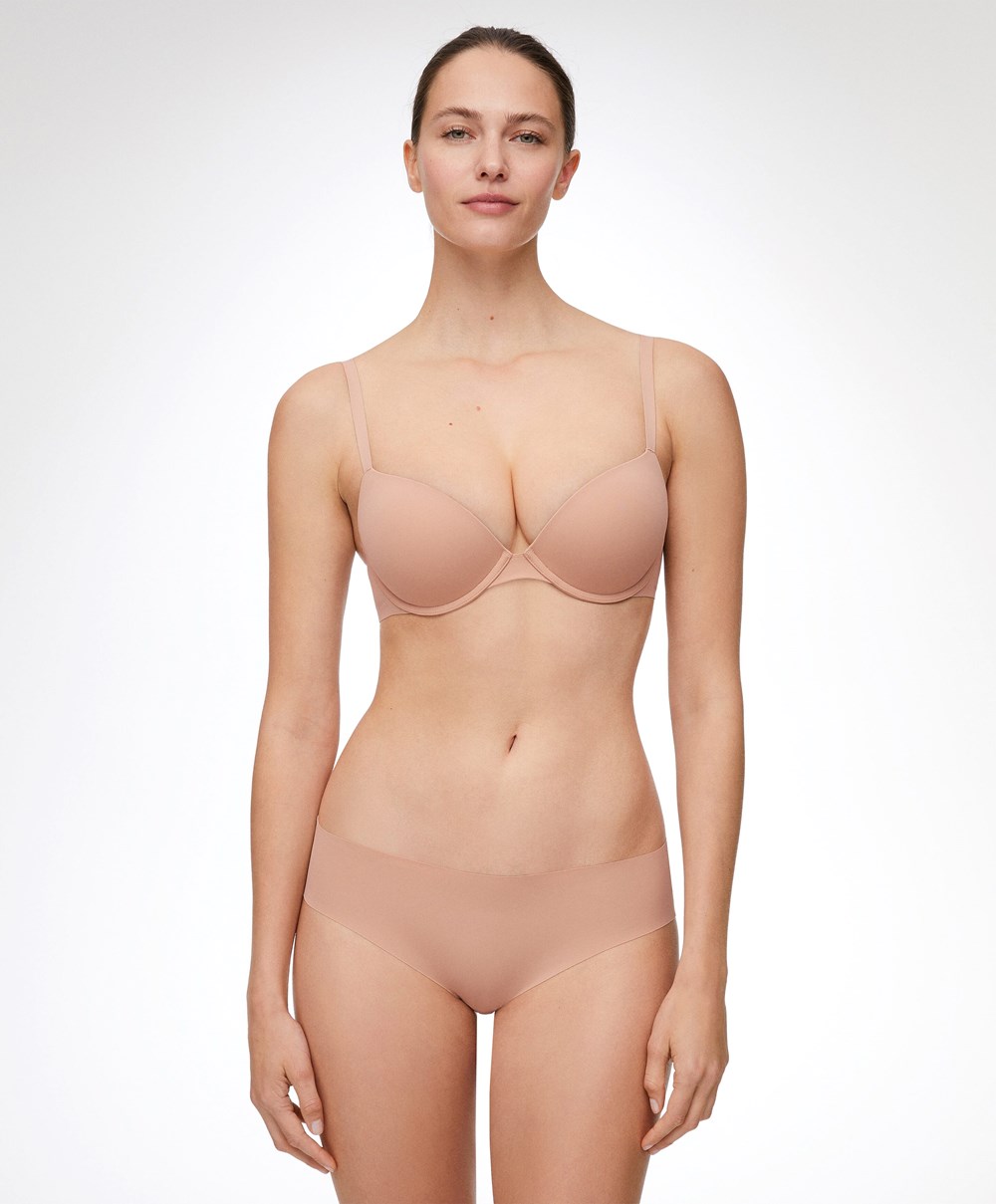 Oysho Push-up Classic Bra In Polyamide Bézs | KIGOWJ-302