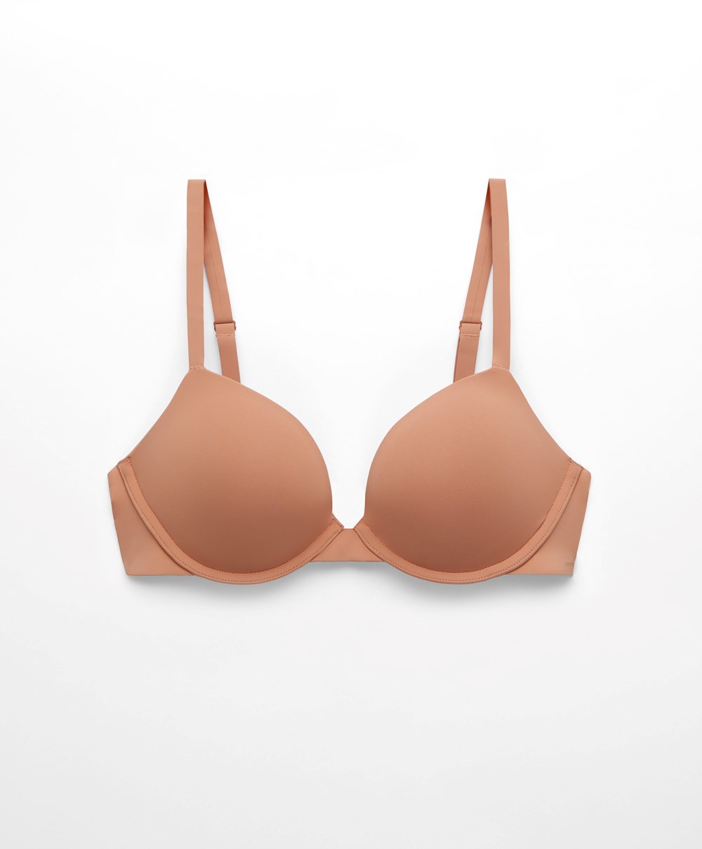 Oysho Push-up Classic Bra In Polyamide Tan | JXYTDI-829