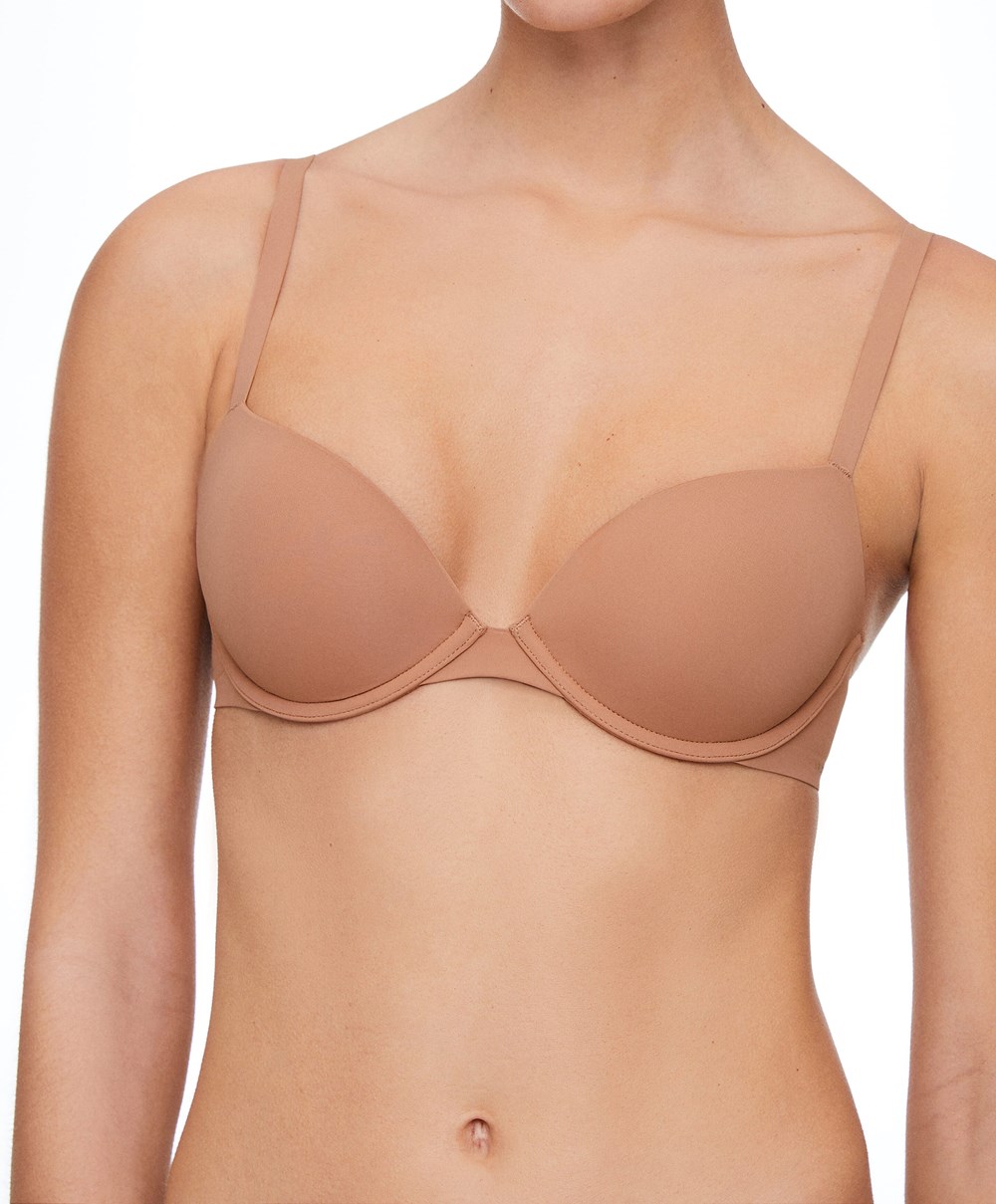 Oysho Push-up Classic Bra In Polyamide Tan | JXYTDI-829