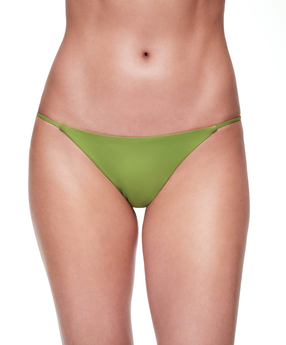 Oysho Pántos Medium-coverage Bikini Briefs Zöld | QDAUVB-319