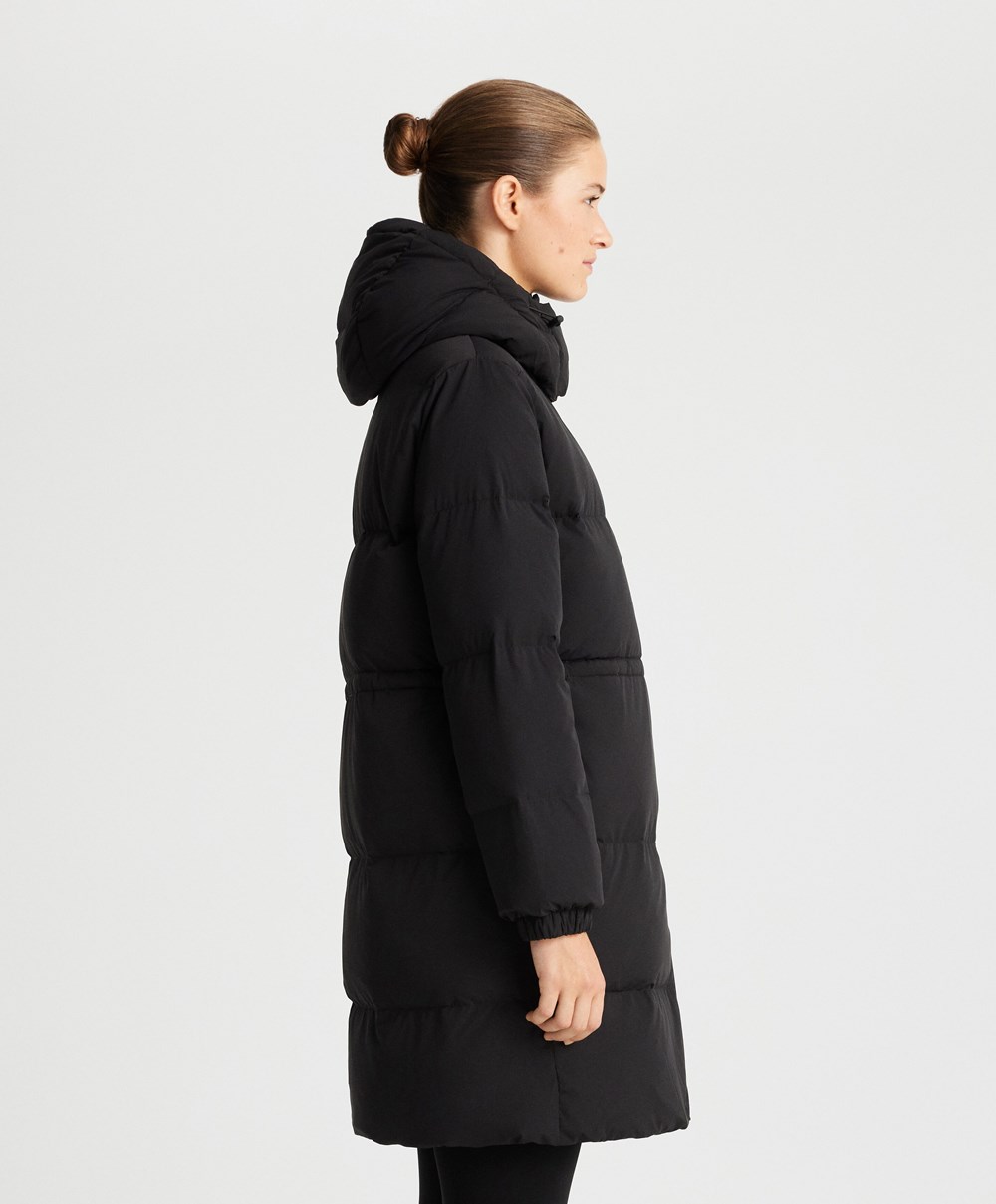 Oysho Párnázott Down Jacket Fekete | KAXQPW-180