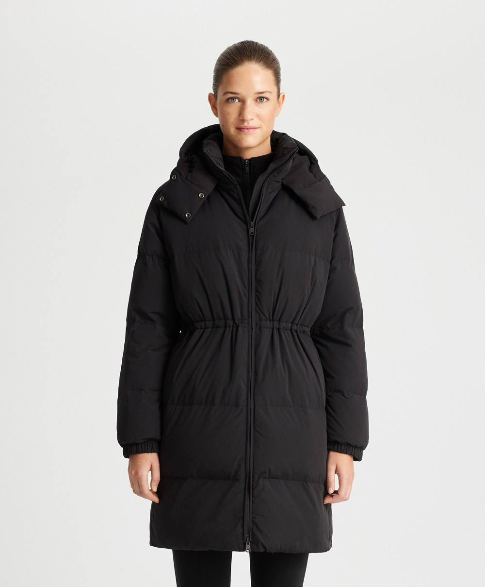 Oysho Párnázott Down Jacket Fekete | KAXQPW-180