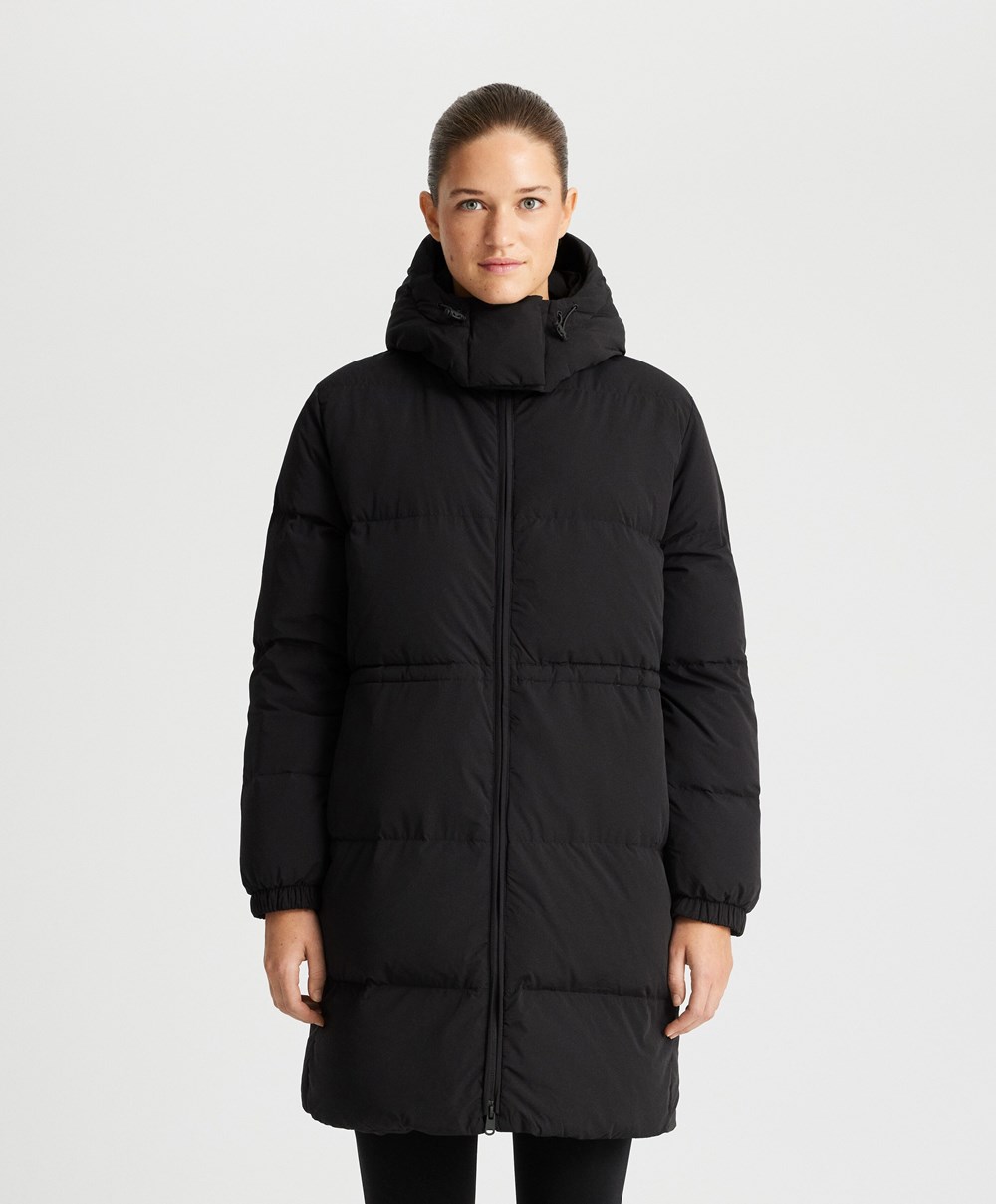 Oysho Párnázott Down Jacket Fekete | KAXQPW-180