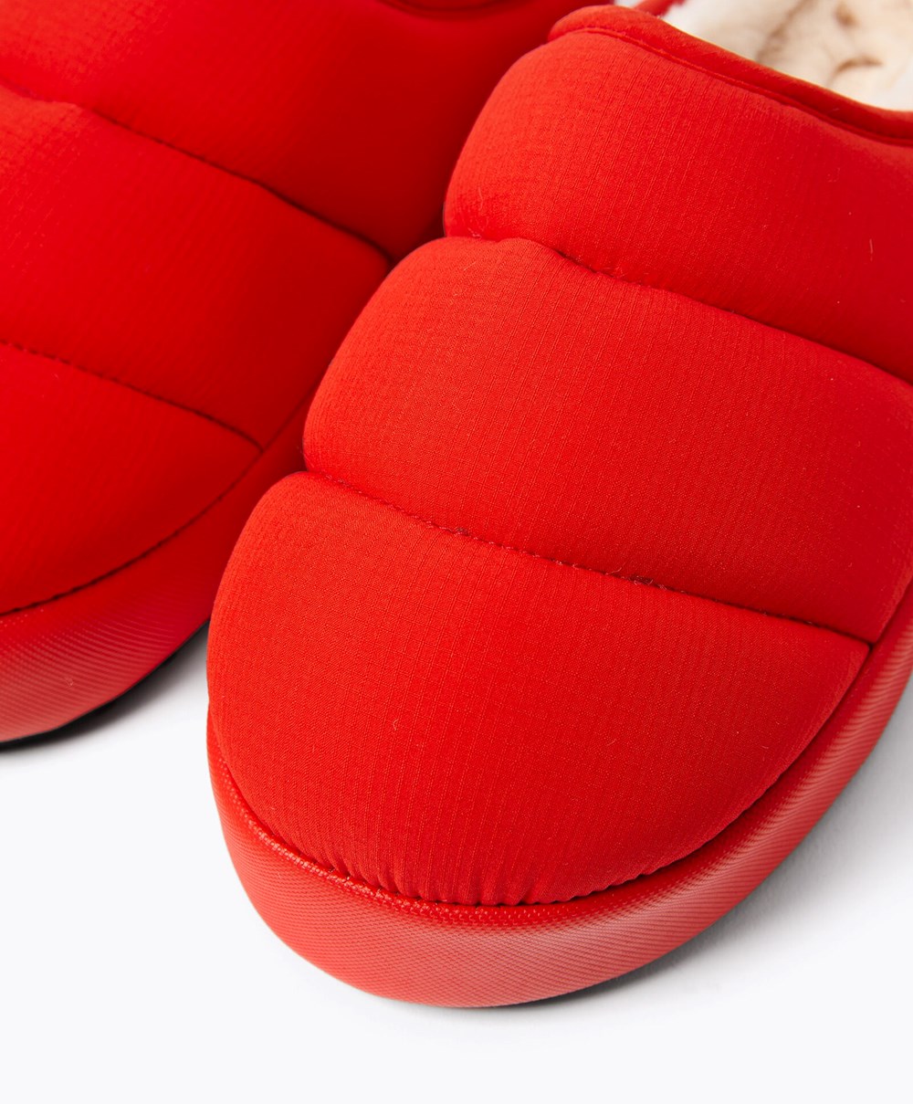 Oysho Párnázott Nejlon Slippers Narancssárga | AOREUL-345