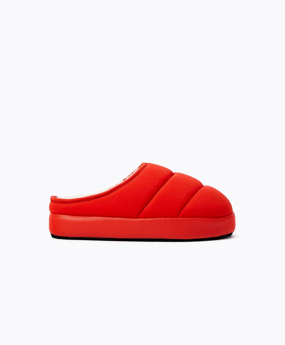 Oysho Párnázott Nejlon Slippers Narancssárga | AOREUL-345