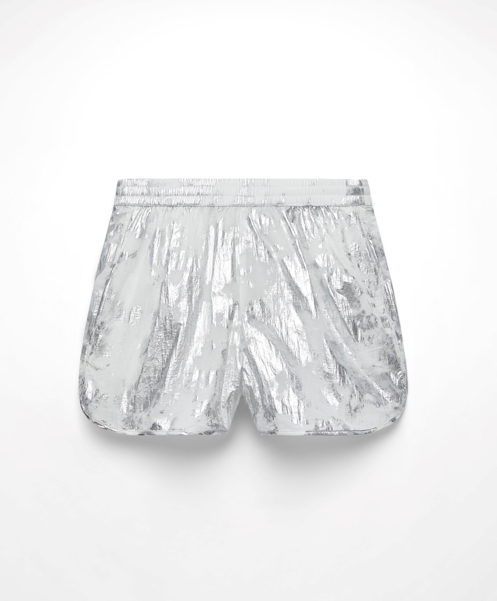 Oysho Silver Shorts Titán | NRQFXM-024